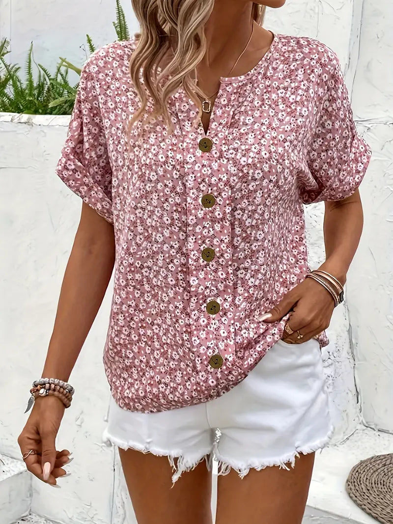 Verna™ | Chic Floral Print Blouse - Lisa New York