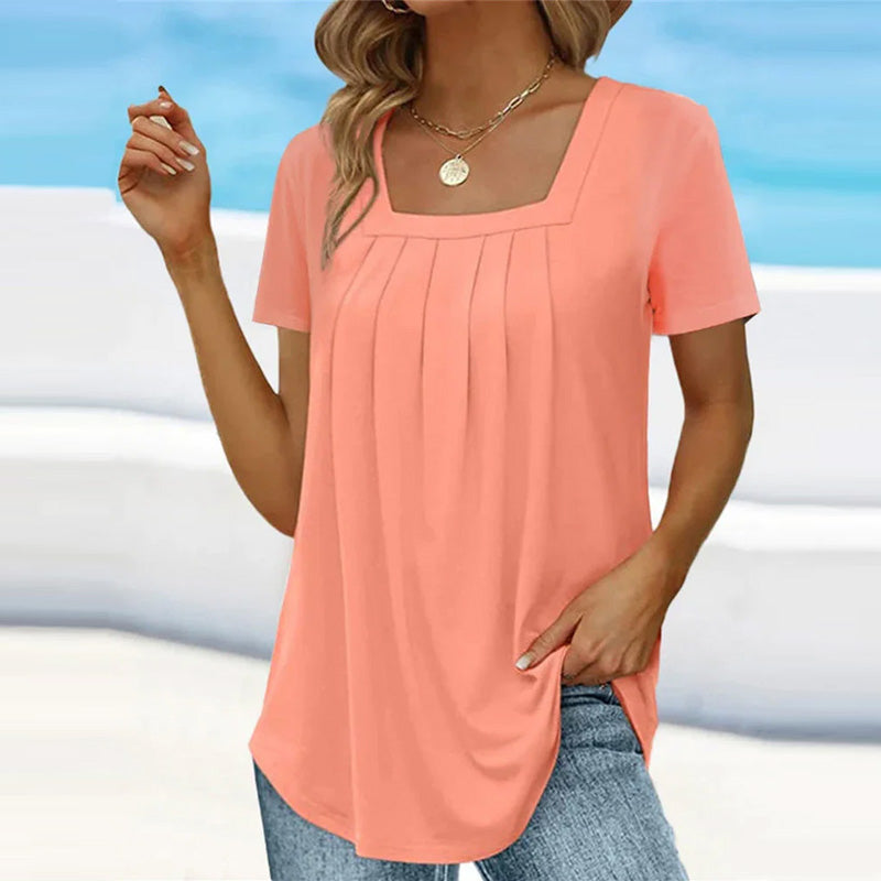Brenda™ | Elegant Pleated Blouse - Lisa New York