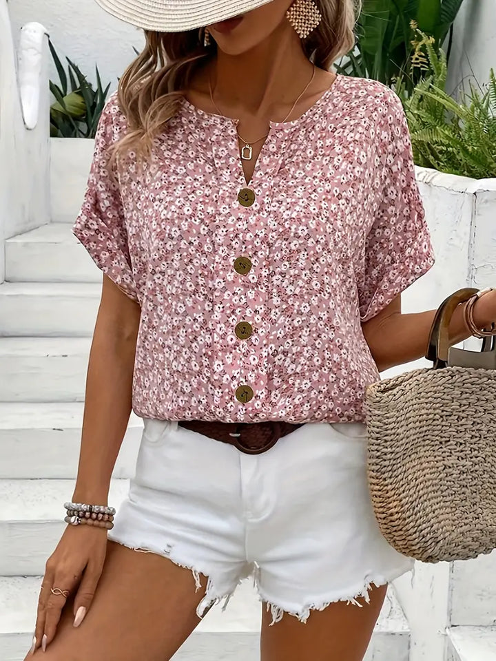 Verna™ | Chic Floral Print Blouse - Lisa New York