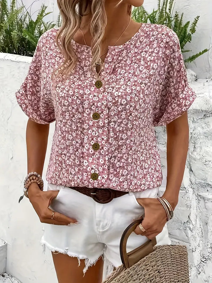 Verna™ | Chic Floral Print Blouse - Lisa New York