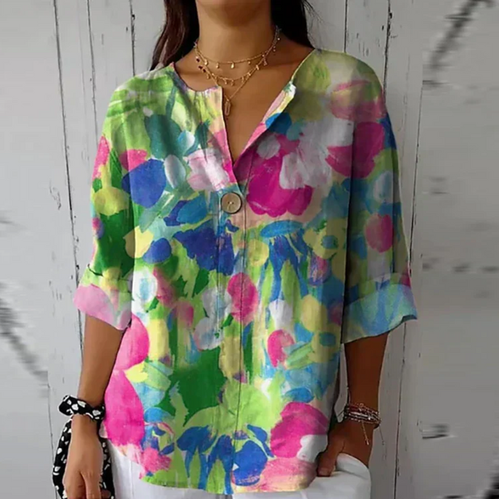 Arlene™ | Chic Floral Print Blouse - Lisa New York
