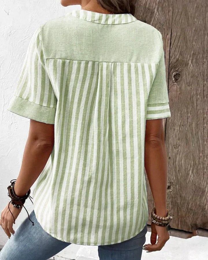 Monroe™ | Soft Striped Blouse - Lisa New York