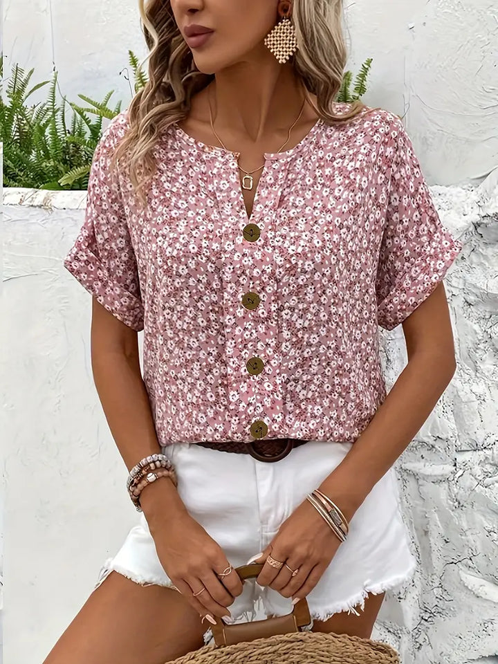 Verna™ | Chic Floral Print Blouse - Lisa New York