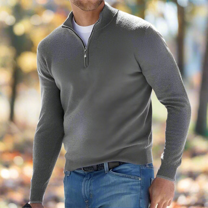 Renzino | Stylish Zip-Up Sweater - Lisa New York