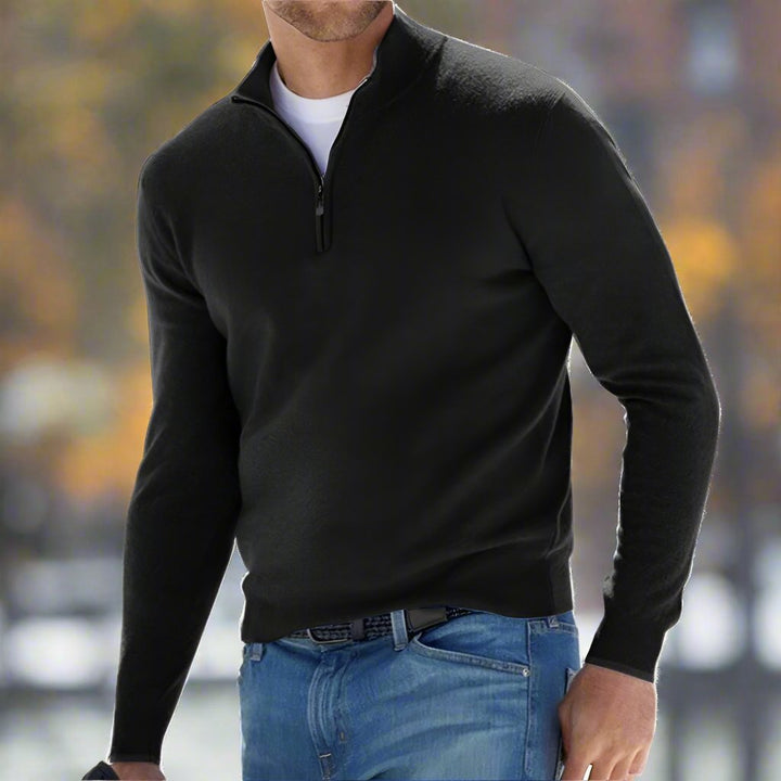 Renzino | Stylish Zip-Up Sweater - Lisa New York
