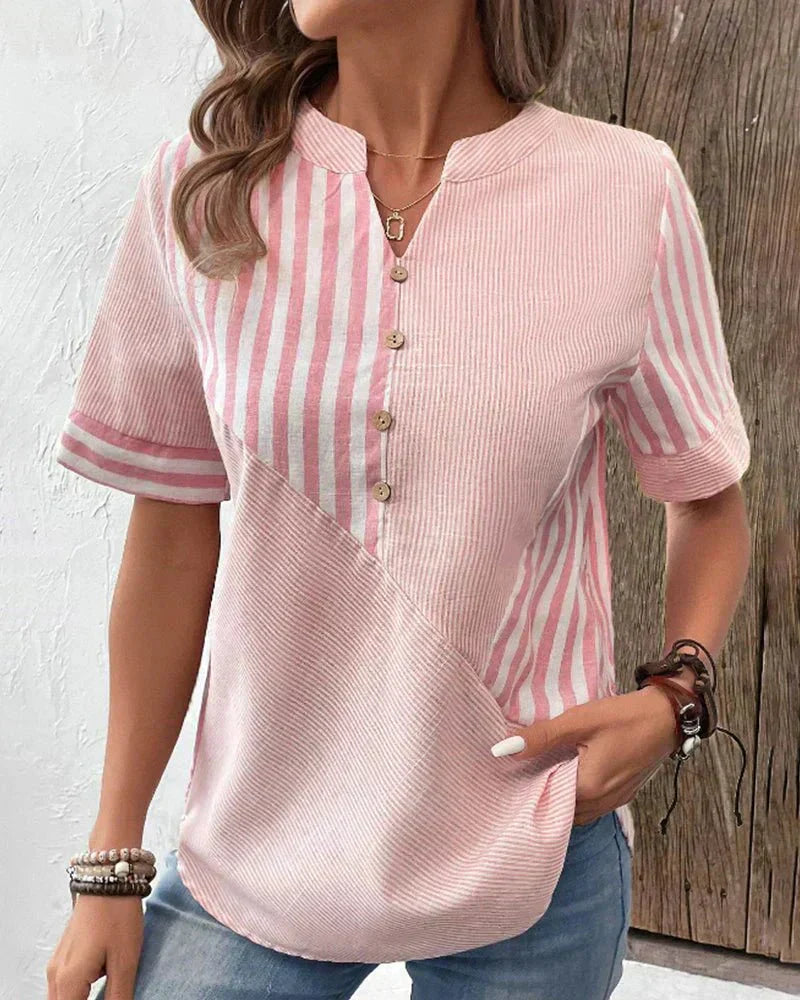 Monroe™ | Soft Striped Blouse - Lisa New York