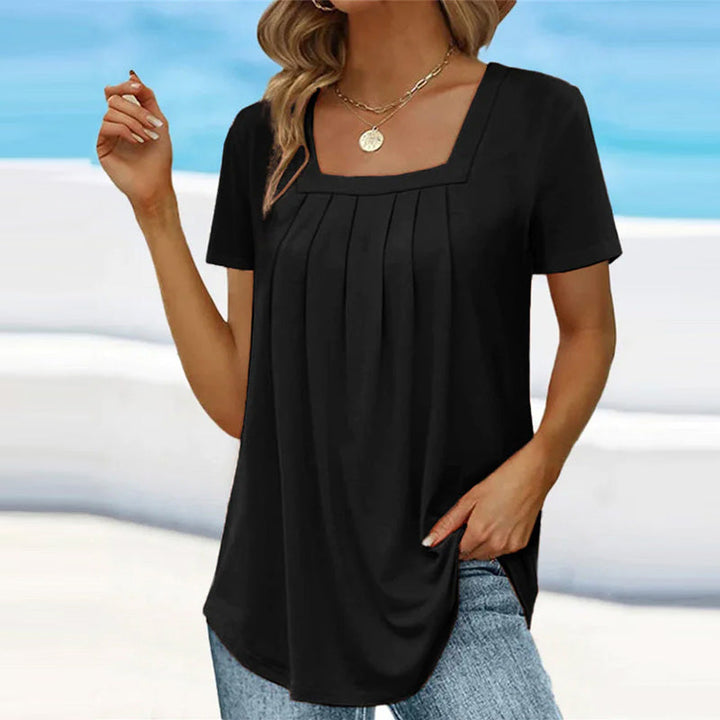 Brenda™ | Elegant Pleated Blouse - Lisa New York