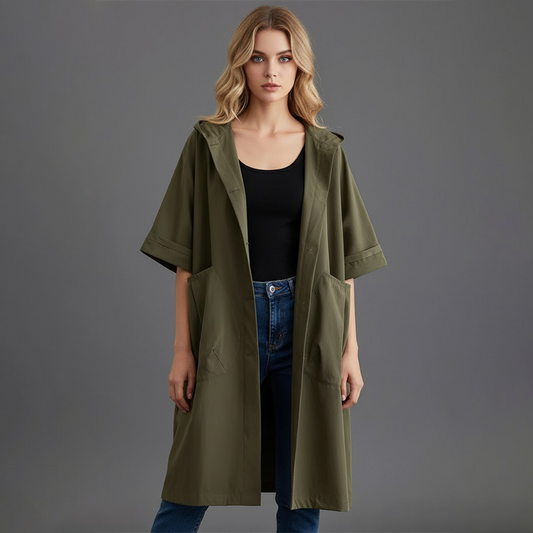 Women’s Casual Hooded Trench Coat