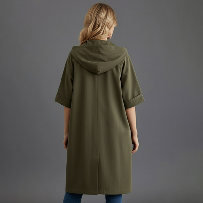 Women’s Casual Hooded Trench Coat