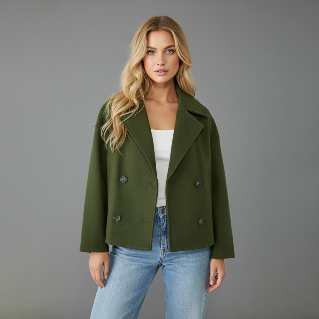 Women’s Double-Breasted Peacoat Jacket