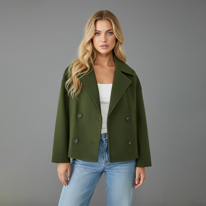Women’s Double-Breasted Peacoat Jacket