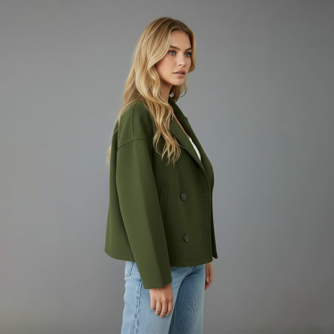 Women’s Double-Breasted Peacoat Jacket