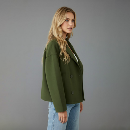 Women’s Double-Breasted Peacoat Jacket