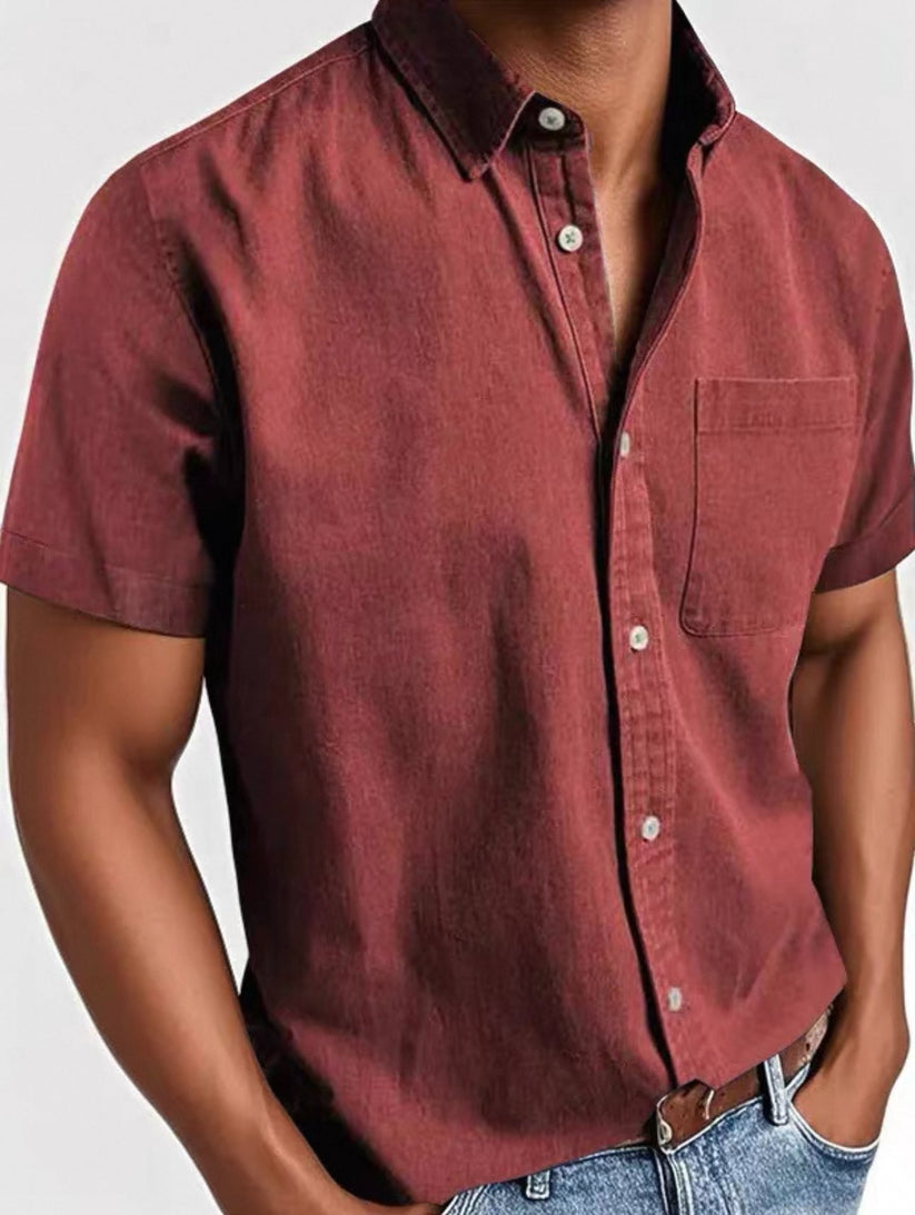 Men's Red Shirt-Lisa New York