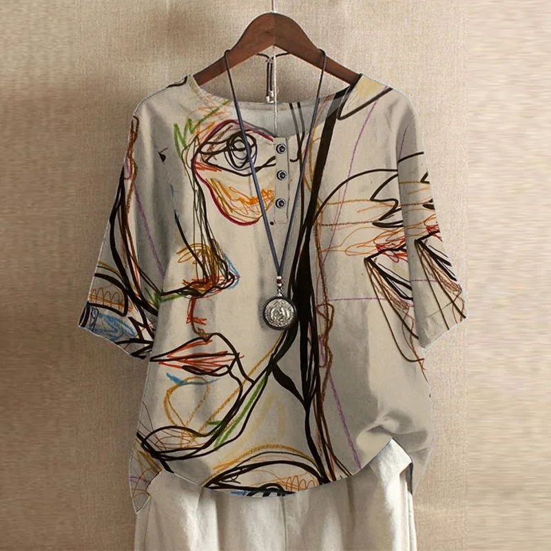 Anya™ | Retro-Inspired Blouse - Lisa New York