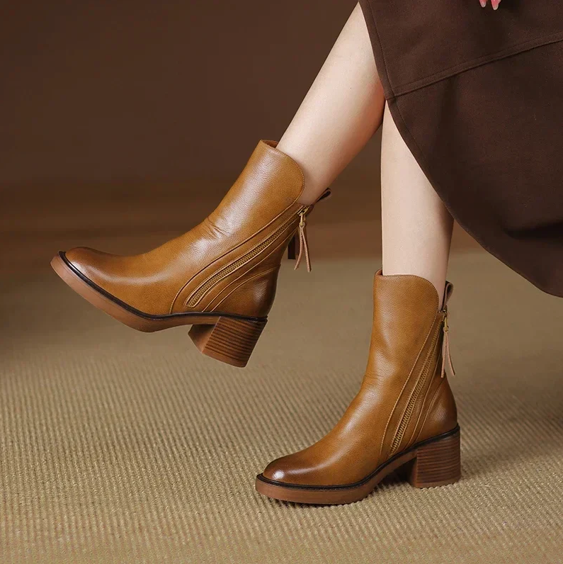 Grazia™ - Leather booties - Lisa New York