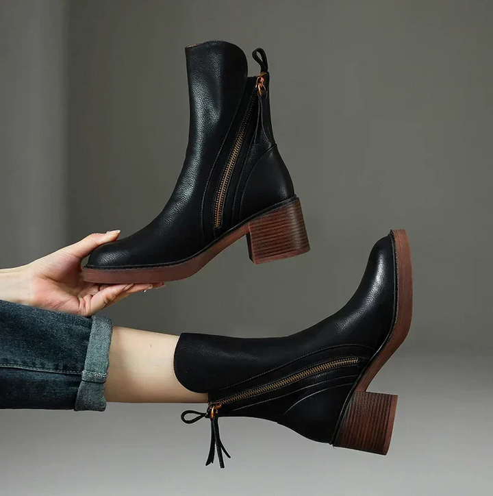 Grazia™ - Leather booties - Lisa New York