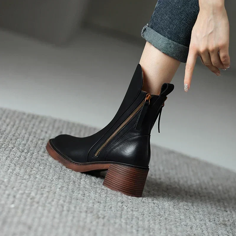 Grazia™ - Leather booties - Lisa New York