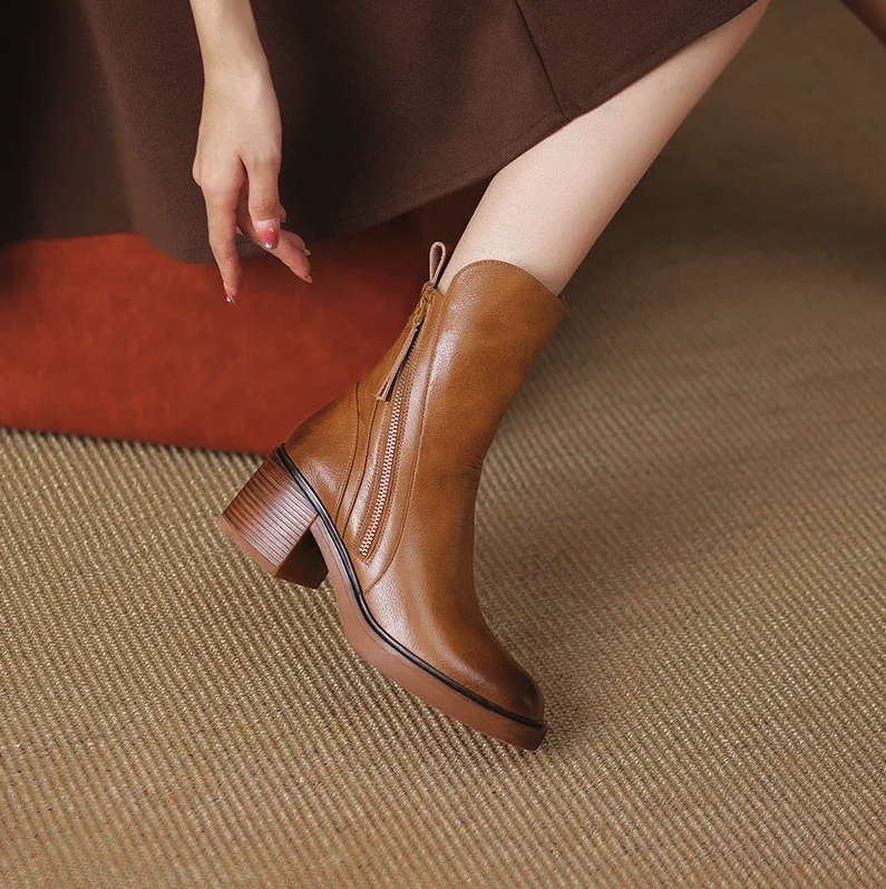 Grazia™ - Leather booties - Lisa New York