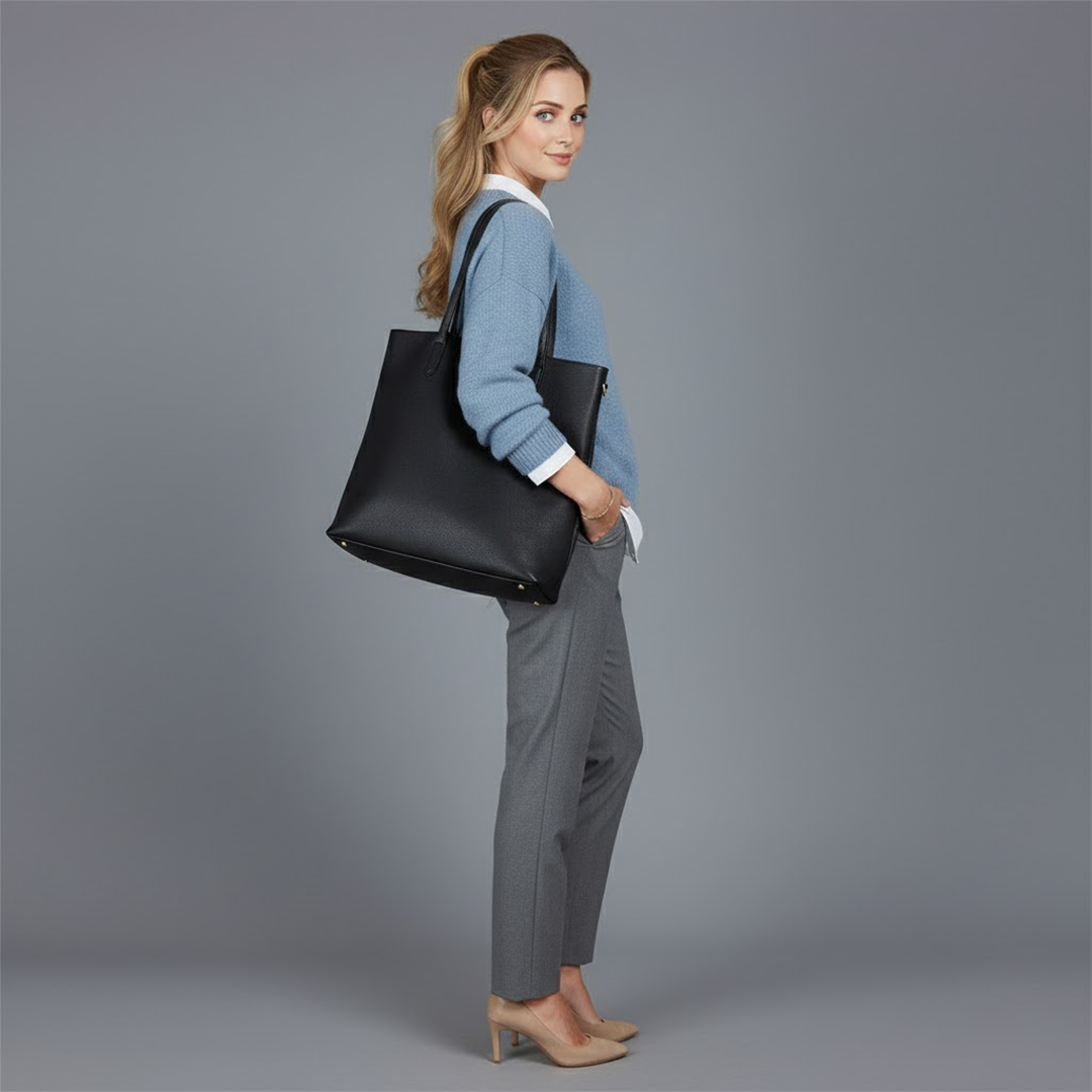 Women’s Sweater with Collar and Long Sleeves