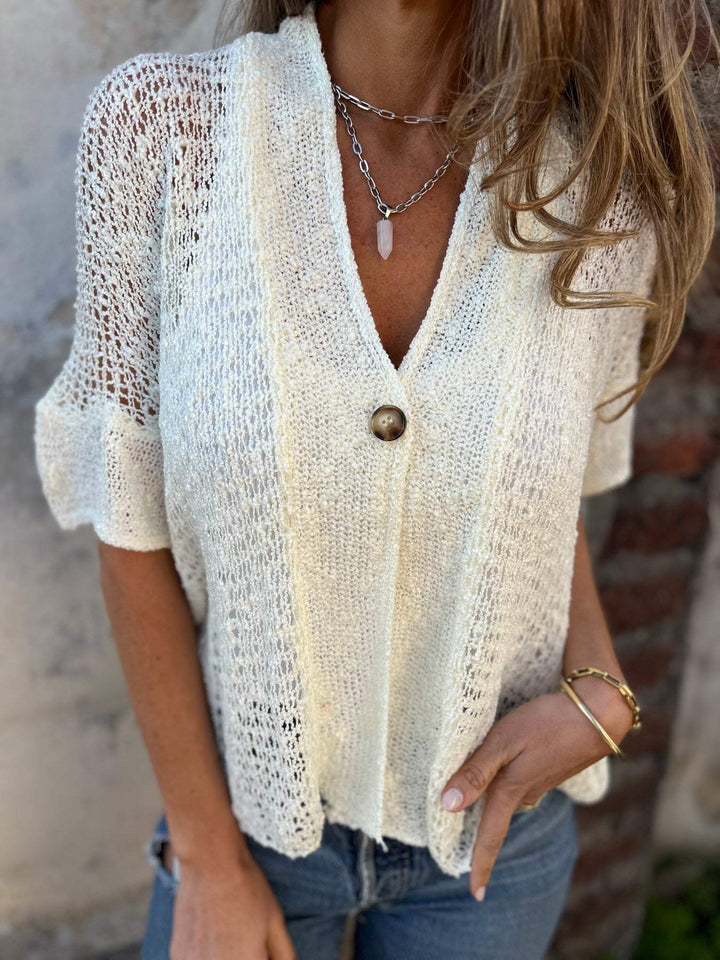 Barbara™ | Elegant Textured Top - Lisa New York