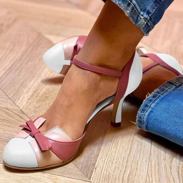 Mariana | Elegant Color-Blocked High Heel Shoes - Lisa New York