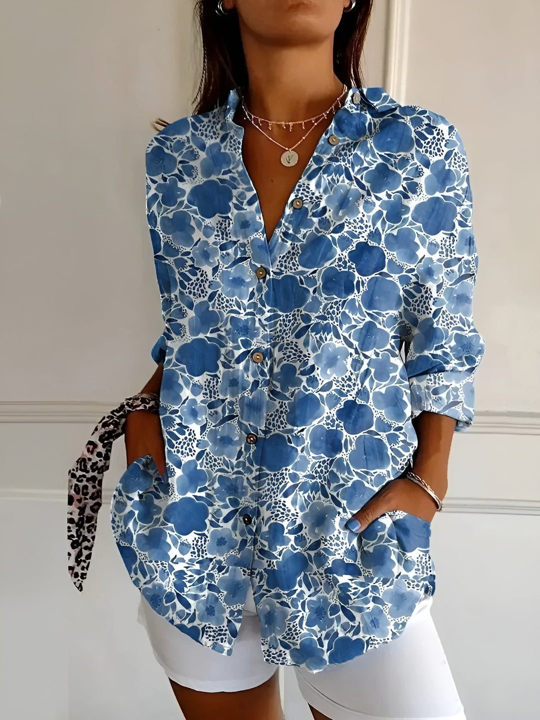 Avril™ | Chic Blouse with Whimsical Prints - Lisa New York